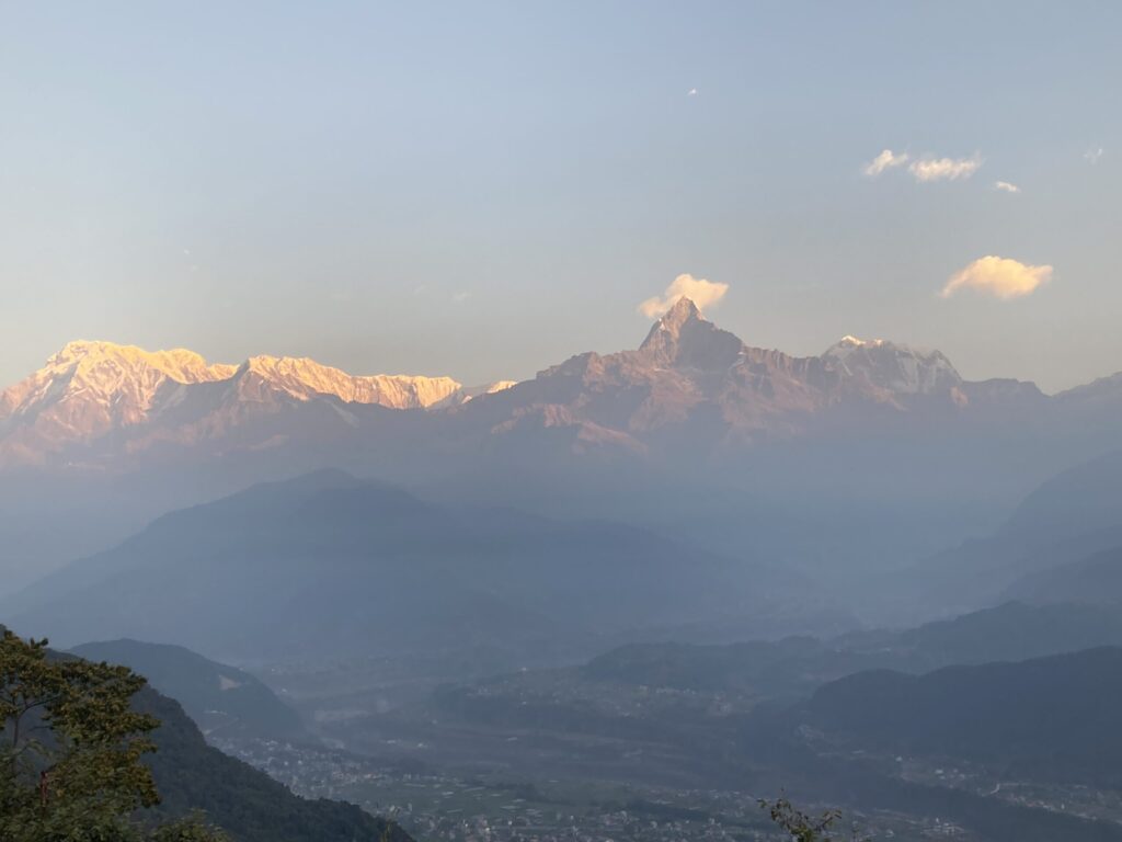 サランコットから見るヒマラヤ