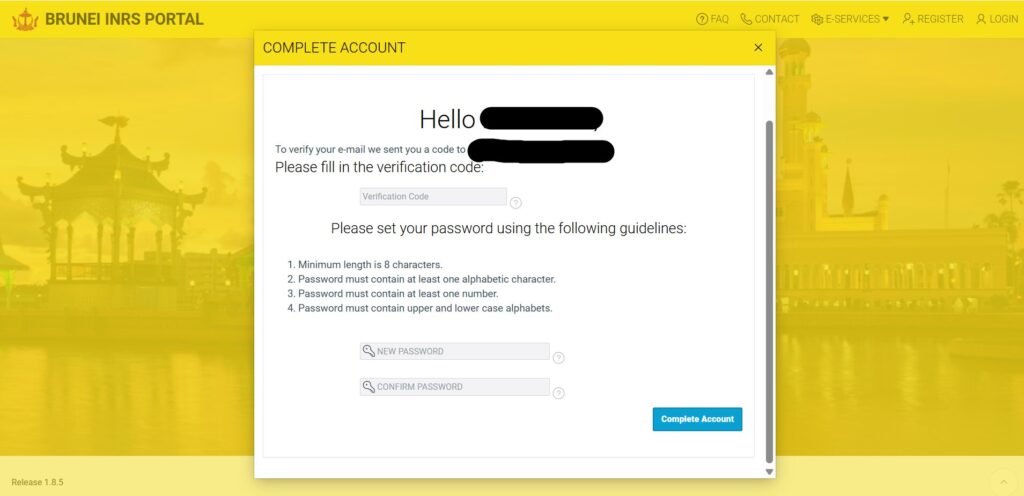ブルネイ E-Arrival Card