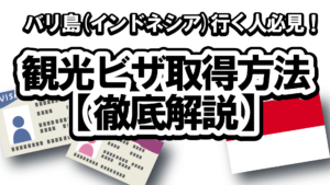バリ　インドネシア　観光ビザ取得方法
